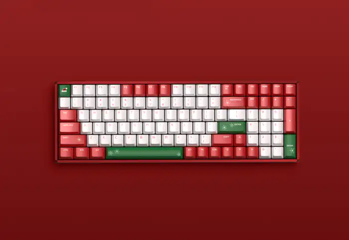 iQunix F96机械键盘红色圣诞限定- zFrontier 装备前线