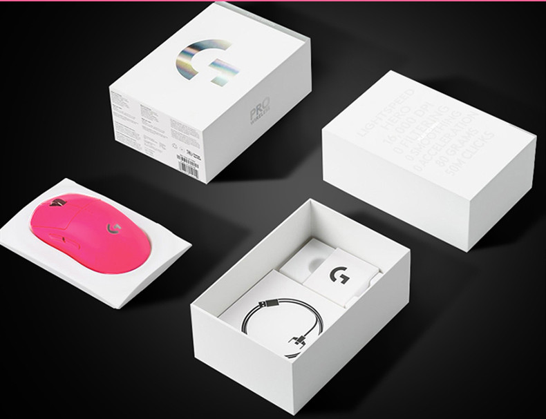 罗技g Pro Wireless 粉色限量版无线游戏鼠标 Zfrontier 装备前线