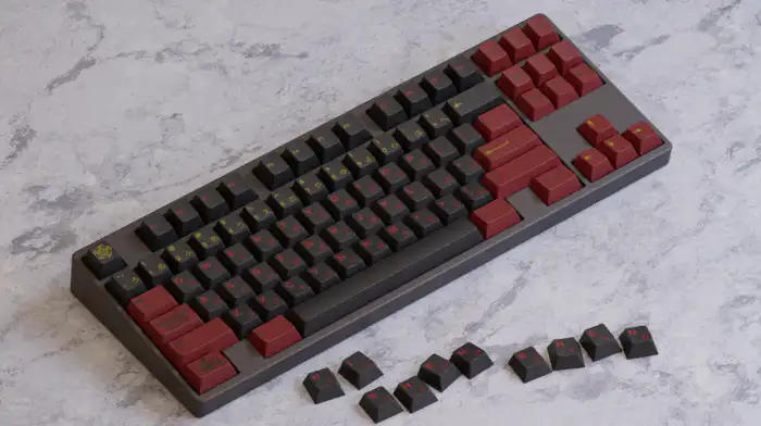 gmk higanbana / Novelties ほぼ未使用 GMK Higanbana Cherry Profile Keycaps PBT 129 Keys Five Side Dye
