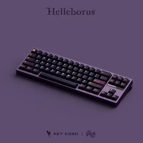 Keykobo 键工坊Helleborus 铁筷子花二色ABS 键帽- zFrontier 装备前线