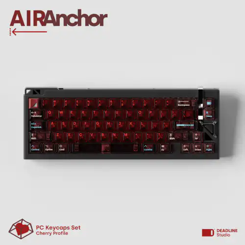 Deadline AirAnchor/锚红色透明PC键帽- zFrontier 装备前线