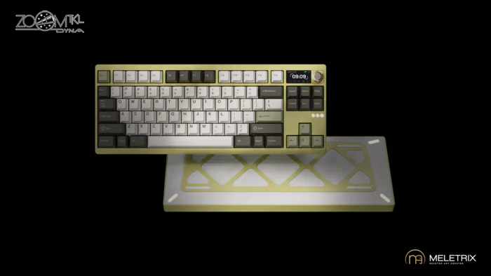 Meletrix ZOOM TKL 試打のみ PVD＋内部配重 真鍮PC FR4 Meletrix ZOOM TKL 試打のみ PVD＋内部配重 真鍮PC FR4