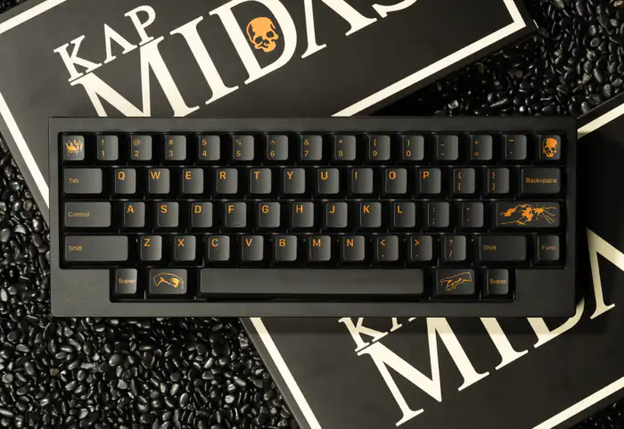 KAP Midas 黄金之触原厂二色键帽套装- zFrontier 装备前线