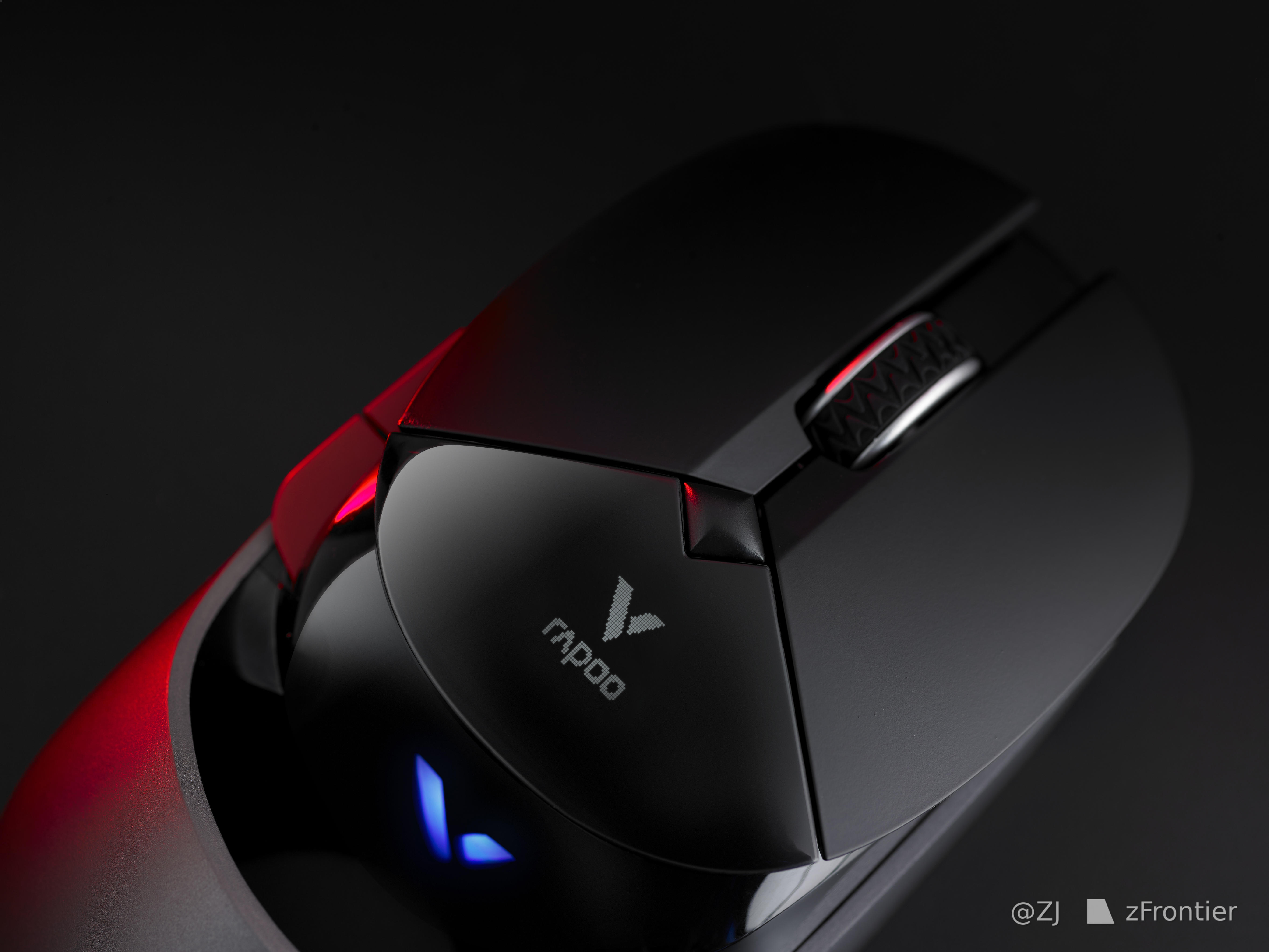 众测 雷柏vt960屏显双模无线rgb游戏鼠标 Zfrontier 装备前线