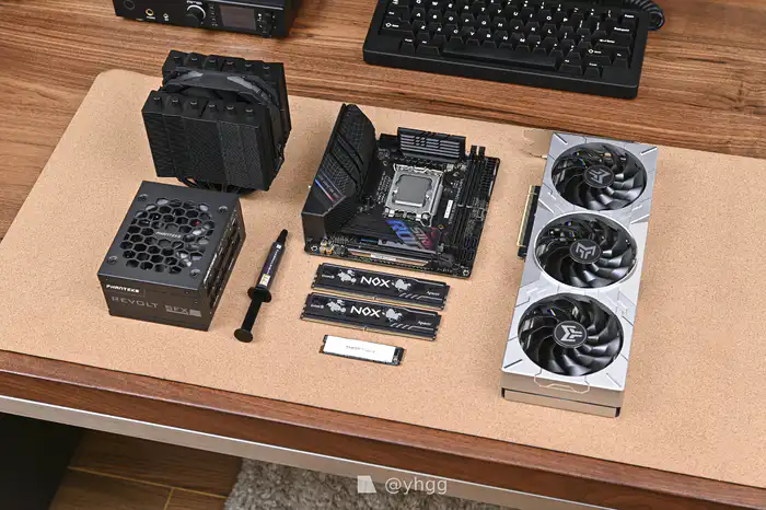 阳极黑无光直插ITX——ROG B760-I+影驰4070+COOJ 宰相Z13 装机展示