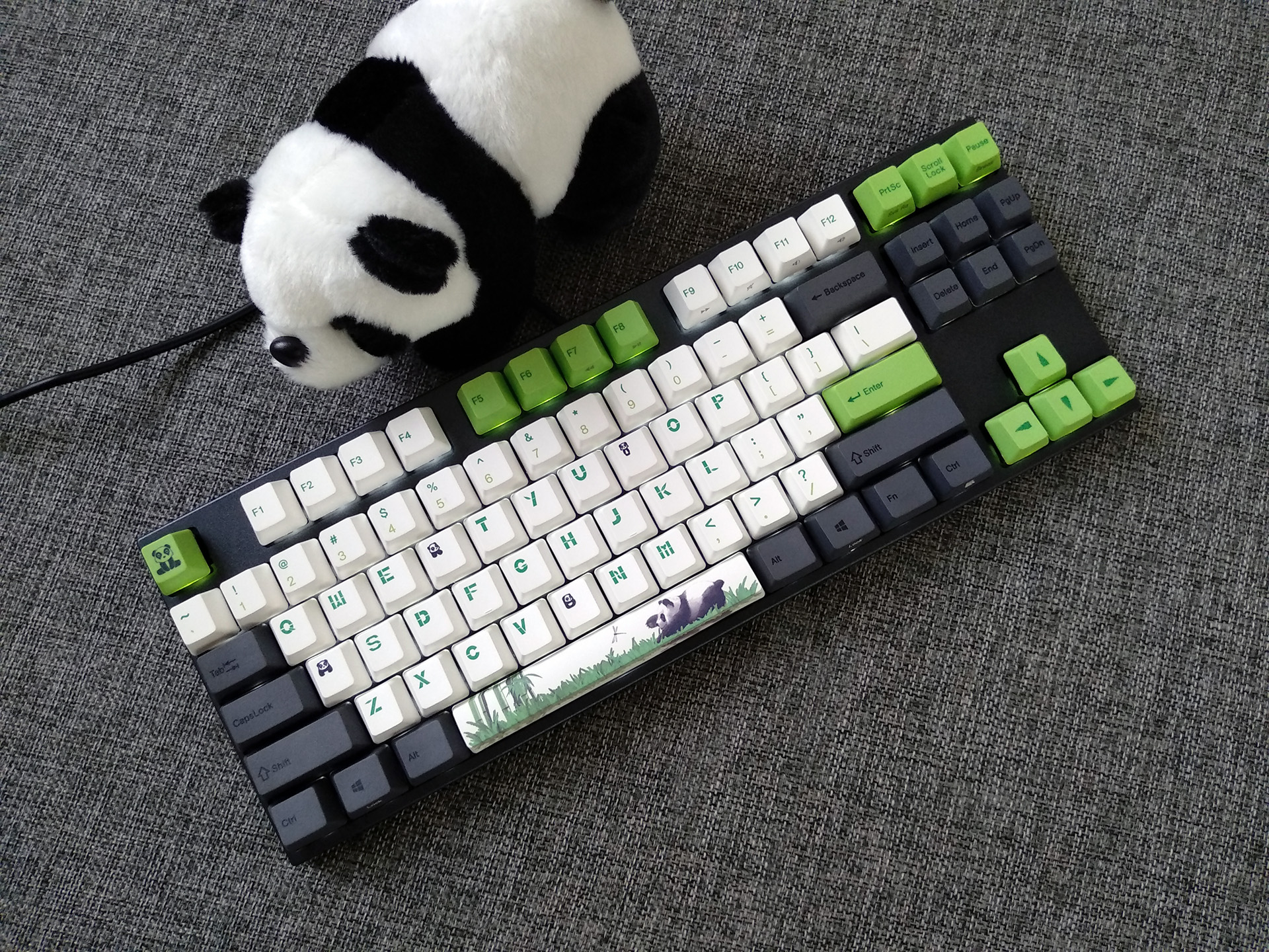 varmilo阿米洛va87m熊猫机械键盘开箱