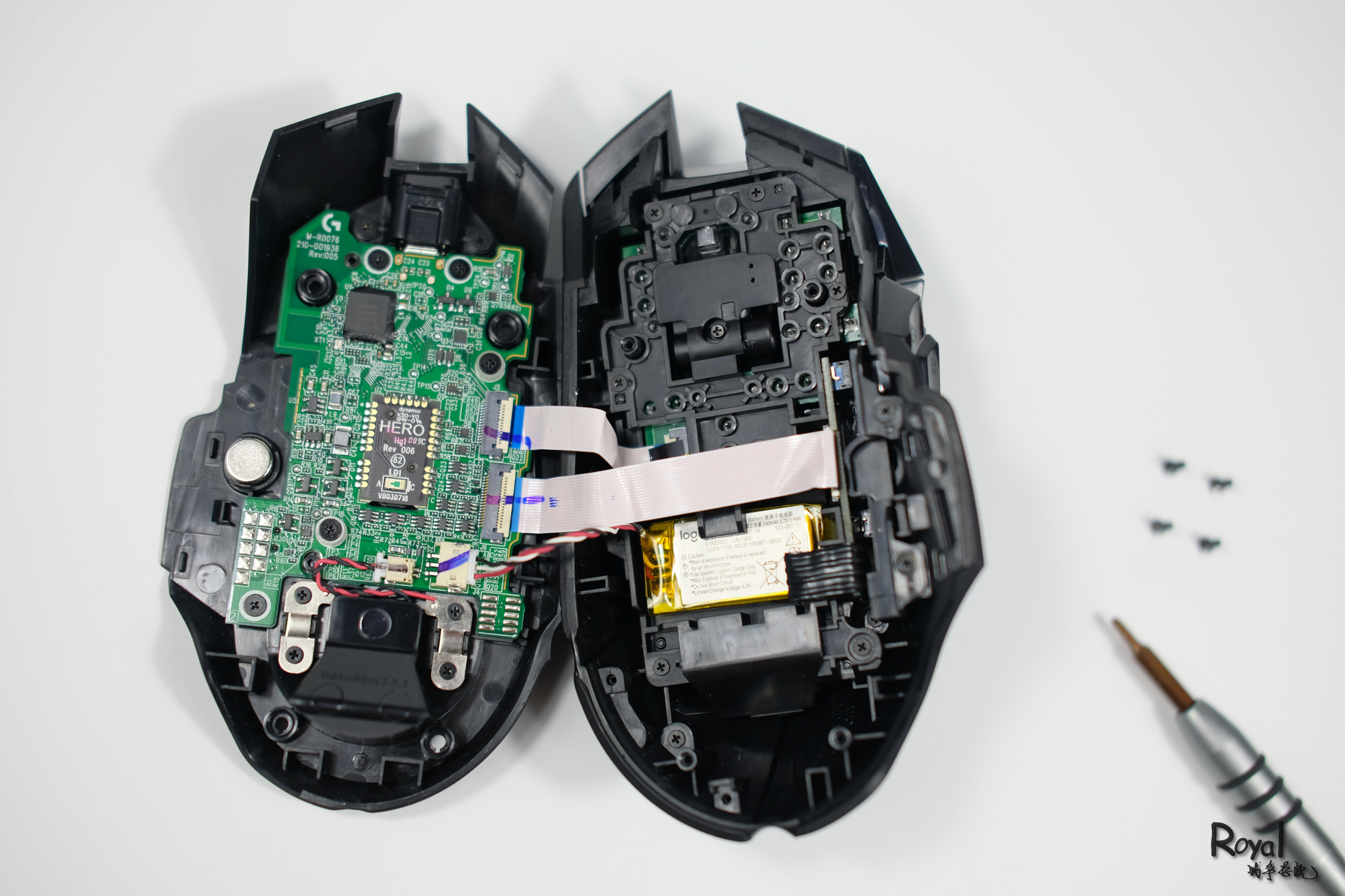 第一拆 罗技g502 Lightspeed无线鼠标拆解 Zfrontier 装备前线