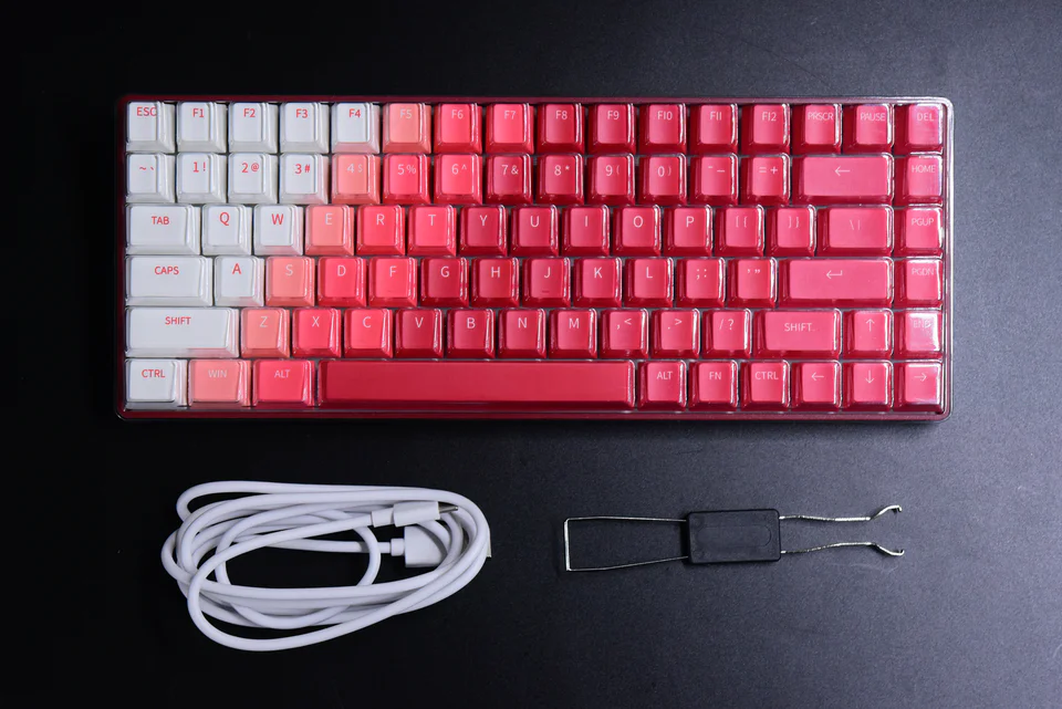 达尔优A84烈焰红机械键盘，堆料型84key小尺寸配列- zFrontier 装备前线