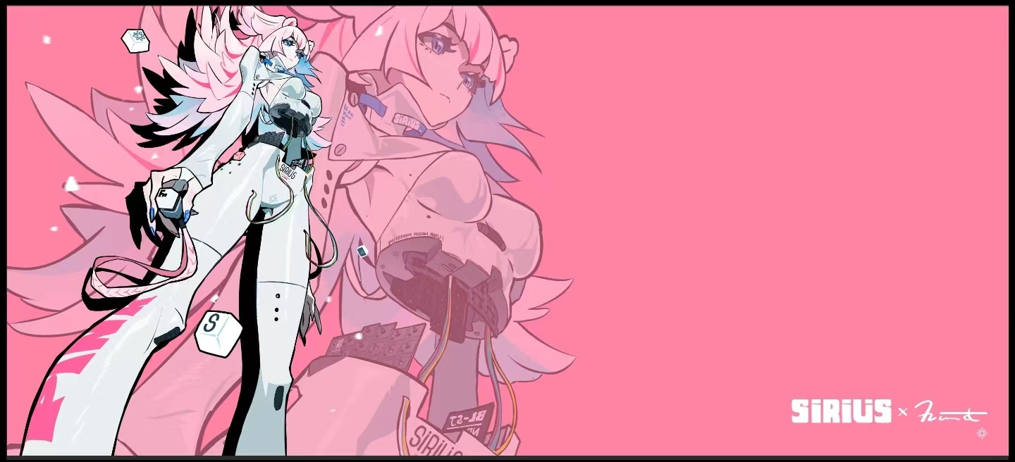 天狼星 x 屉子巴德 大熊座套件拟人形象桌垫 - zfrontier 装备前线