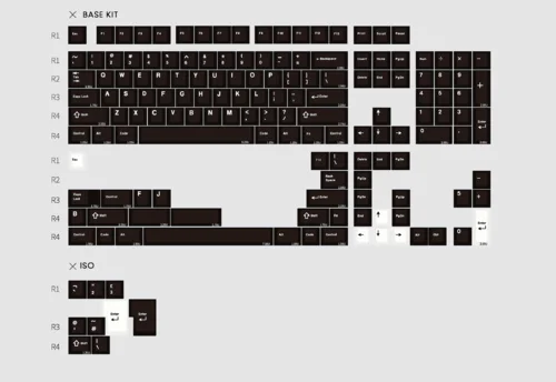 Key Kobo 键工坊WoB/BoW 黑白ABS 二色键帽- zFrontier 装备前线