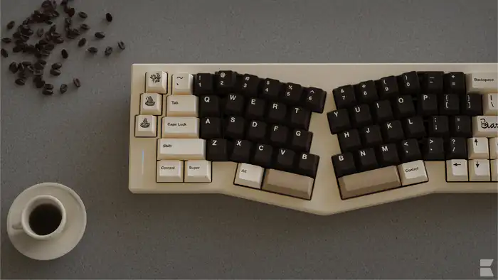 キーキャップ　バリスタ Milkywayバリスタキーキャップ、5面、昇華型、チェリープロファイル