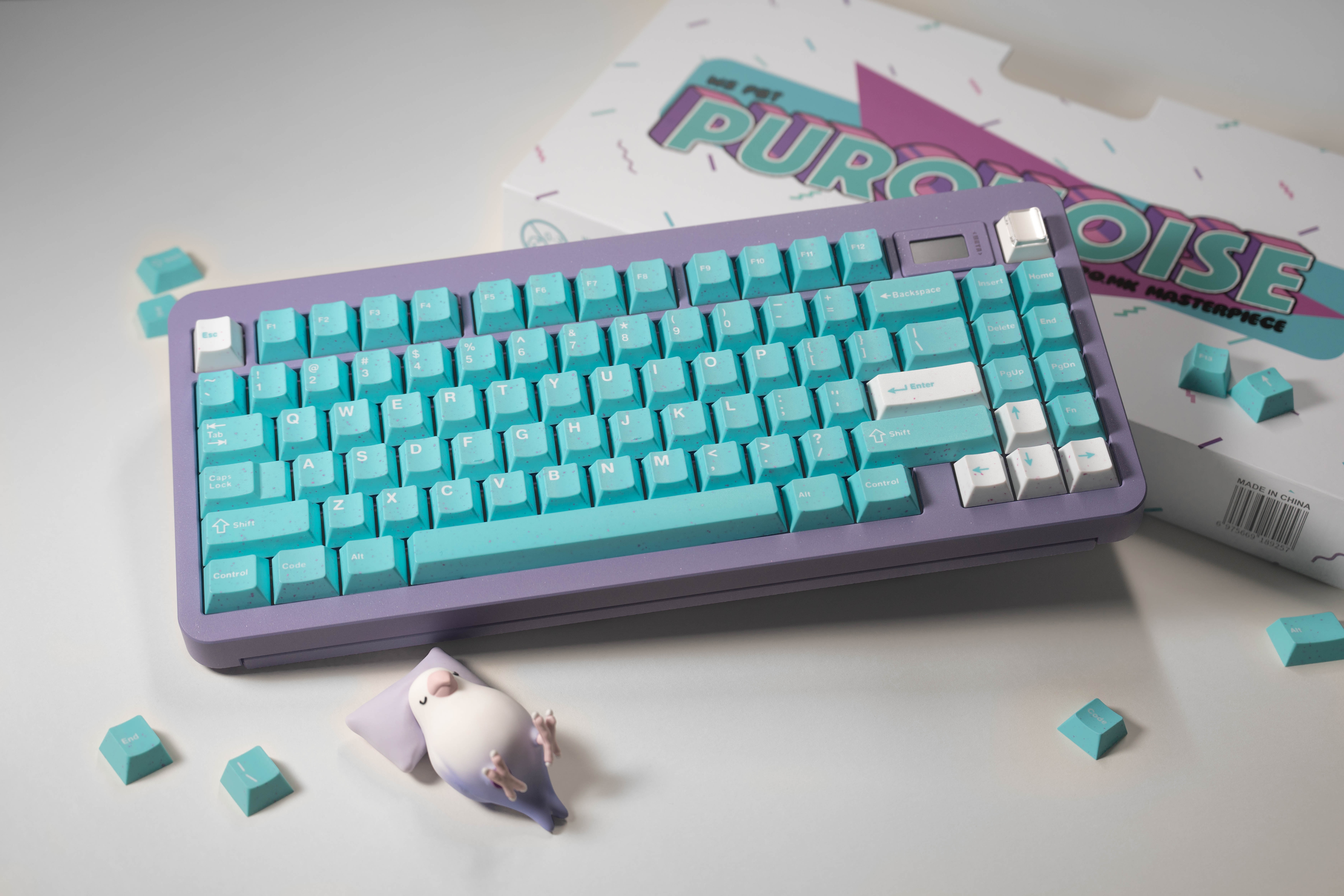 Matrix meta75 & WS Purquoise 这套绿松石有点点像tiffany蓝底的蔓越莓，实物颜色好润 - zFrontier 装备前线