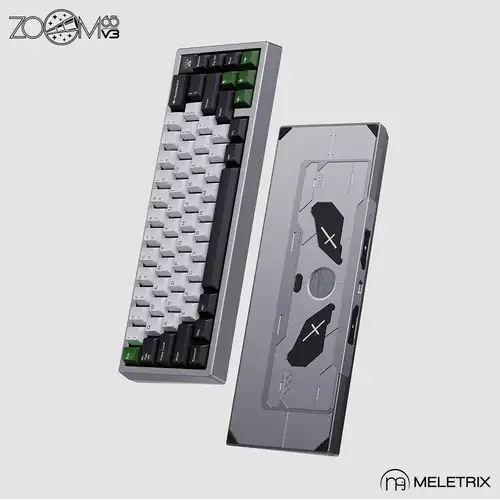 Meletrix Zoom65 V3 熊猫款客制化机械键盘套件- zFrontier 装备前线