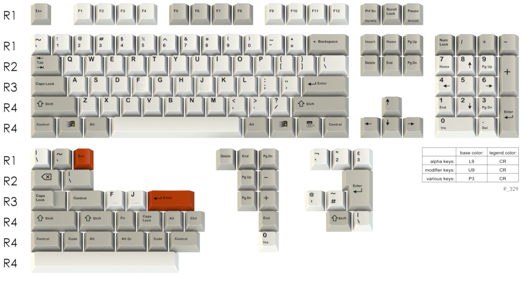 GMK Classic Retro 灰白黑- zFrontier 装备前线