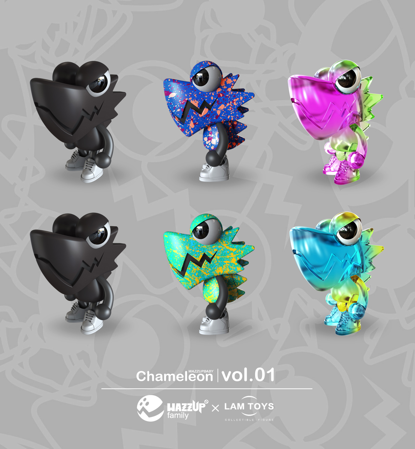 lamtoys wazzupbaby-chameleon变色龙盲盒1.0 - zfrontier 装备前线