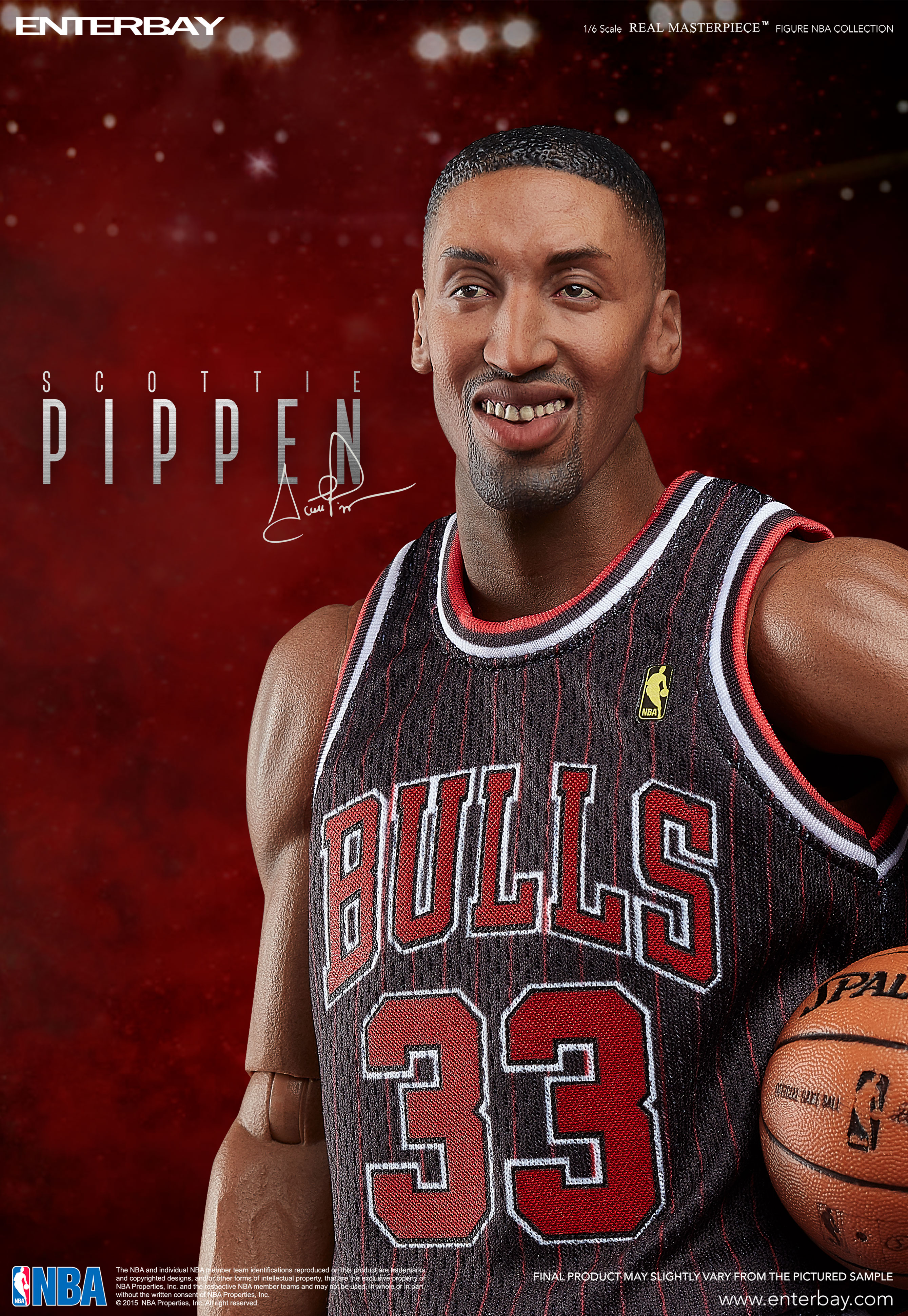 enterbay 1/6 scottie pippen-斯科蒂·皮蓬可动人偶 - zfrontier