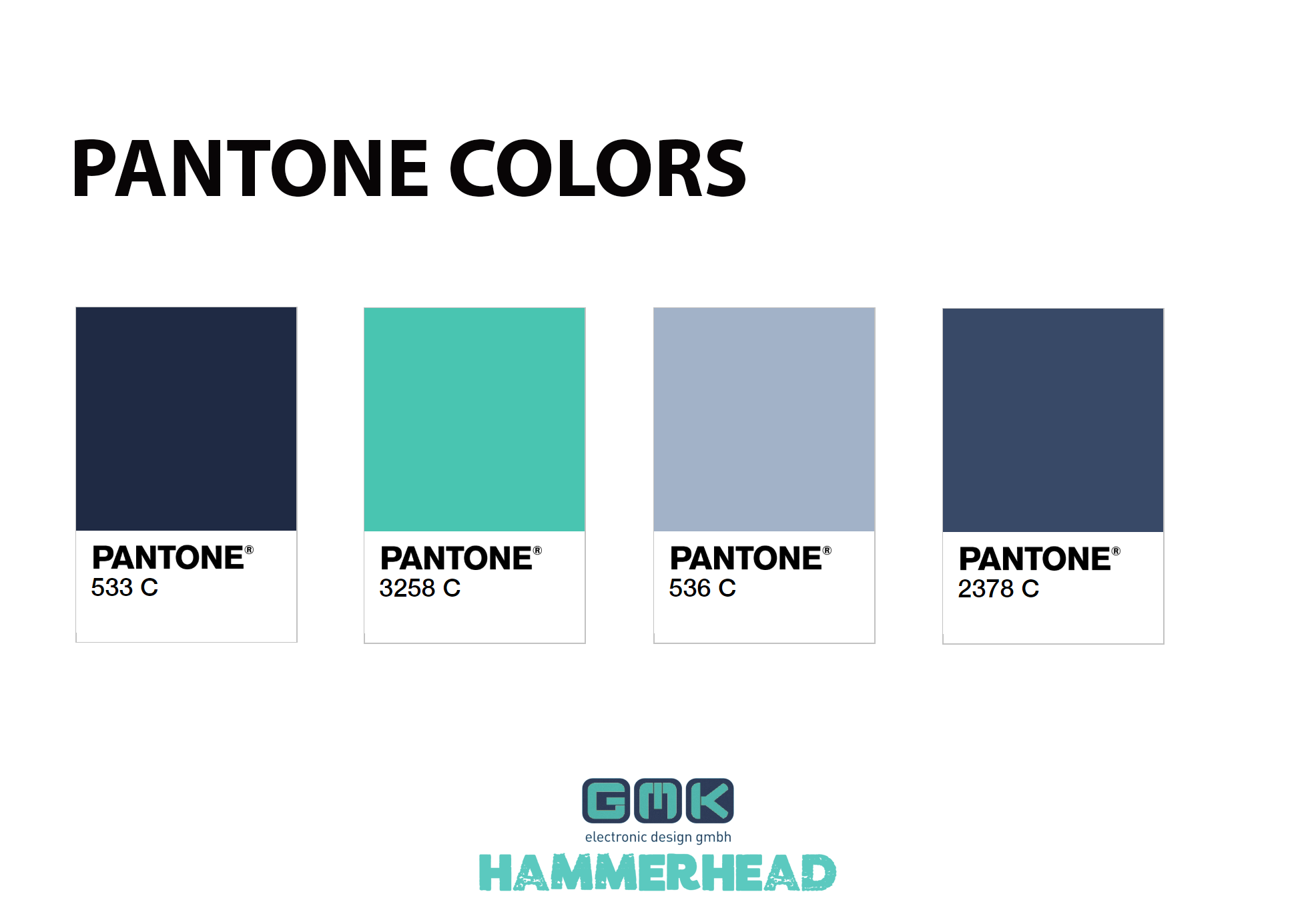 536 c青色:3258 c深蓝色:533 cgmk hammerhead 将会以以下 pantone